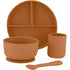 Mikk-Line Silicone Dinner Set Tableware Brown sugar